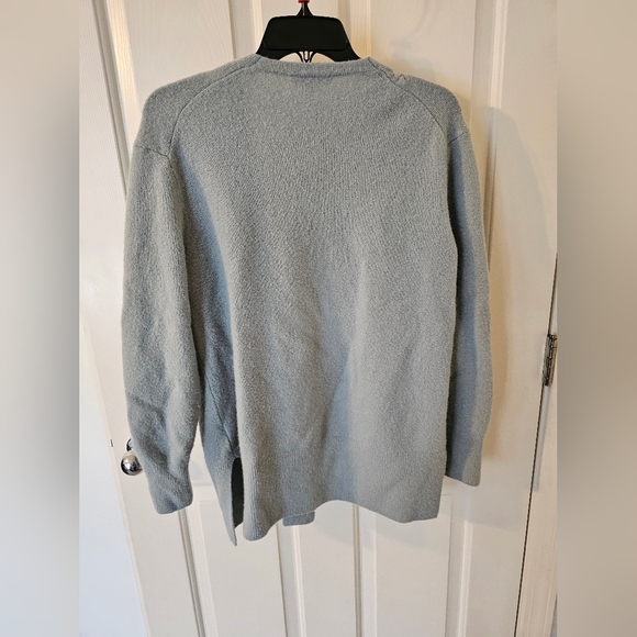 Madewell Wool/Alpaca Blend Super Soft Light Blue Cardigan Size M - Picture 4 of 5